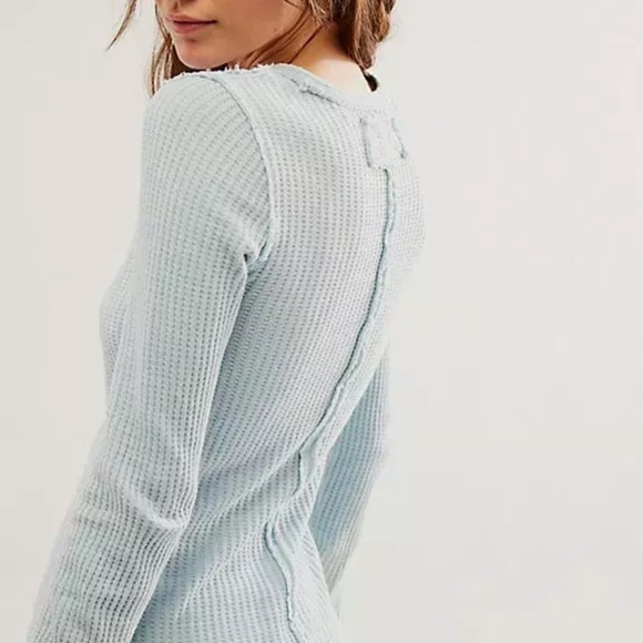 FREE PEOPLE We The Free Roll With it Thermal Blue XS - Picture 4 of 8